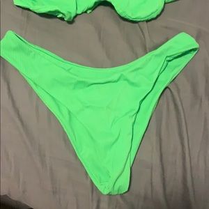 Neon green bikini